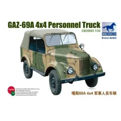 Maquette Véhicule Militaire : GAZ-69A 4X4 - Véhicule d'Etat Major - Bronco Models