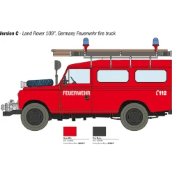 Maquette véhicule pompiers : Land Rover Pompiers - Italeri