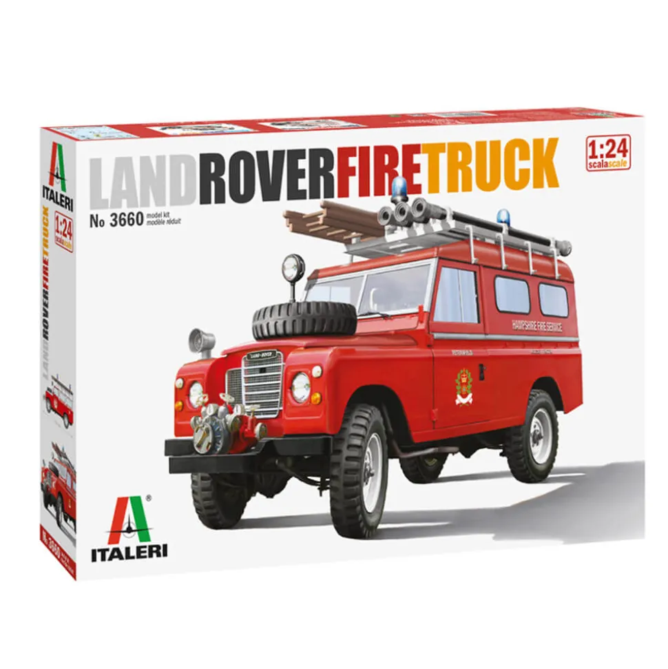 Maquette véhicule pompiers : Land Rover Pompiers - Italeri