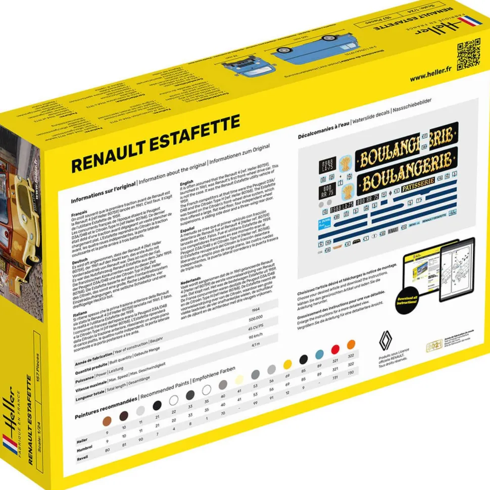 Maquette véhicule :Renault Estafette - Heller