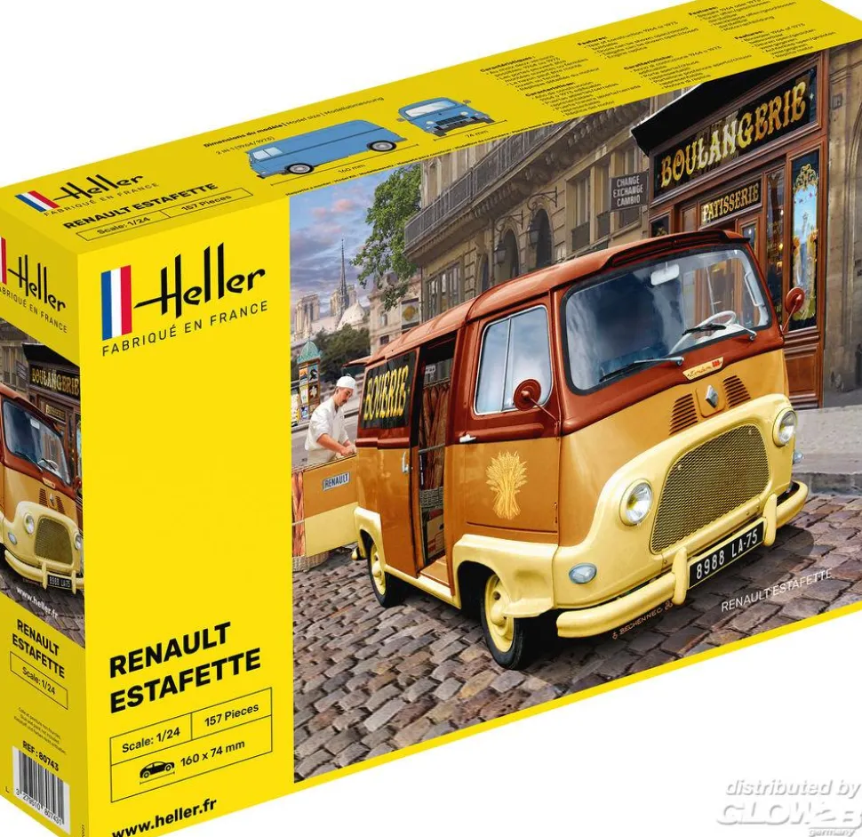 Maquette véhicule :Renault Estafette - Heller