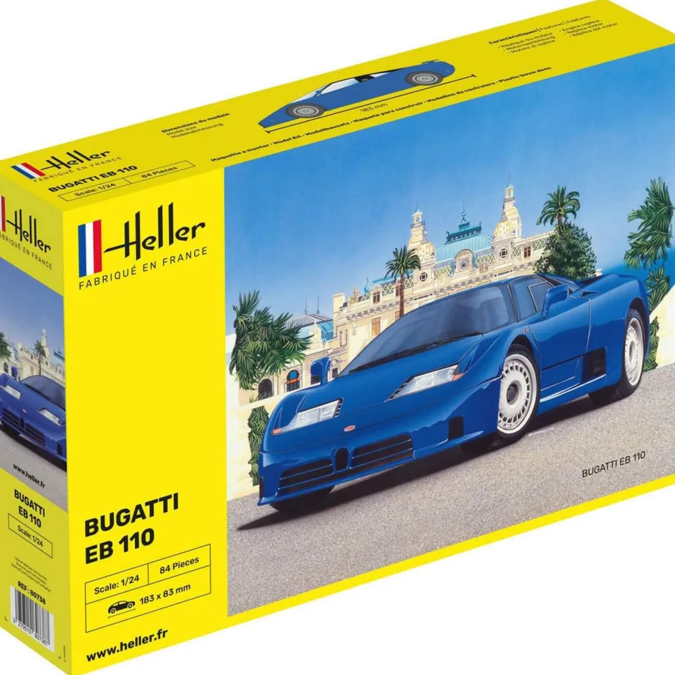 Maquette voiture : Bugatti Eb 110 - Heller