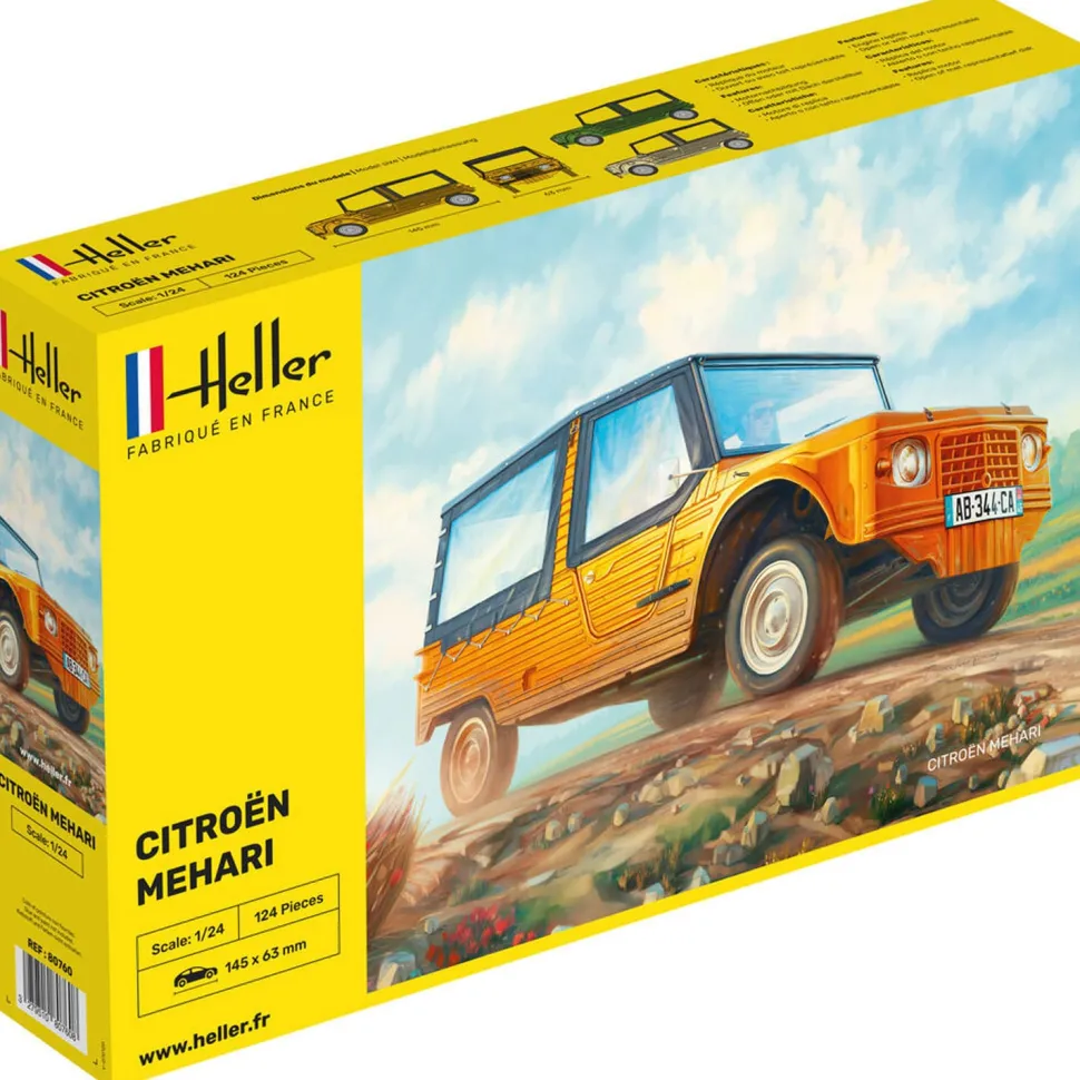 Maquette Voiture : Citroën Mehari - Heller