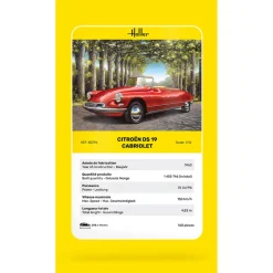 Maquette voiture : DS 19 cabriolet - Heller