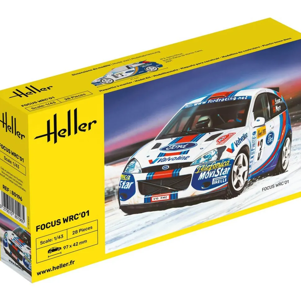 Maquette voiture : Ford Focus WCR 2001 - Heller