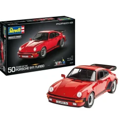 Maquette voiture : Gift Set Porsche 911 Turbo 50th Anniversary - Revell