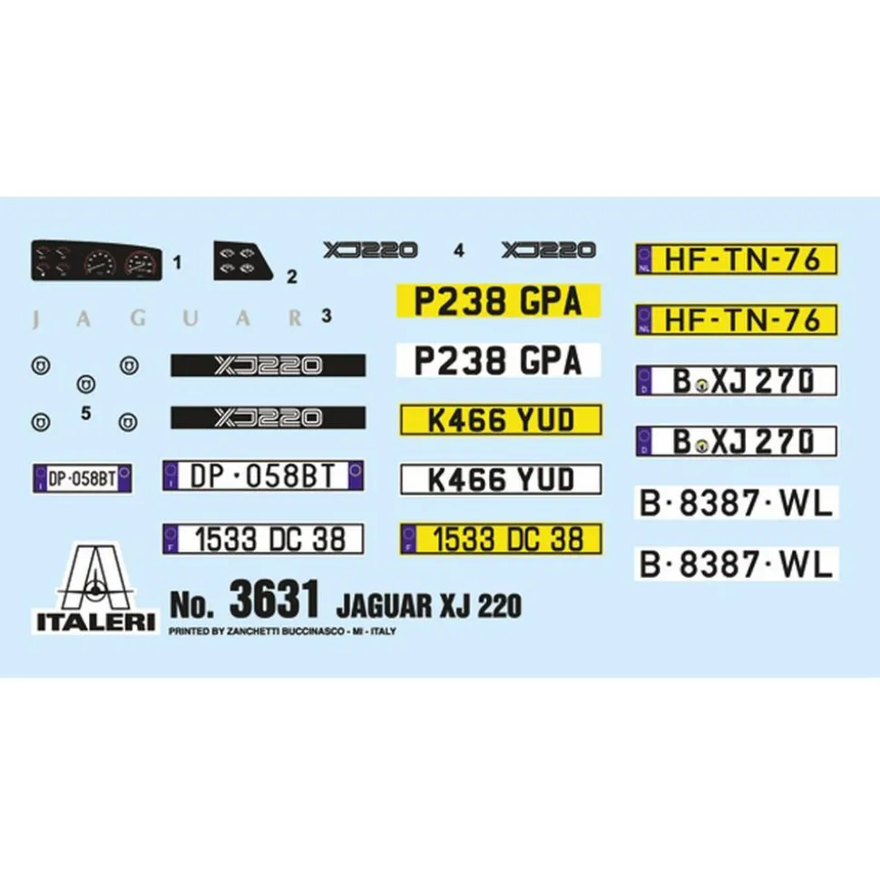 Maquette voiture : JAGUAR XJ 220 - Italeri