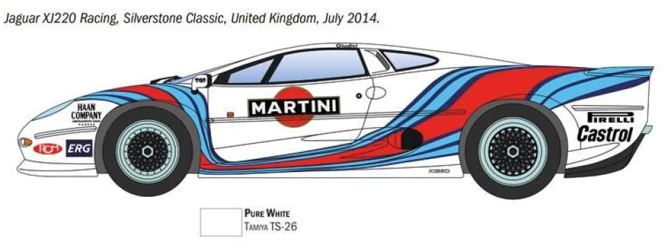 Maquette voiture : Jaguar XJ 220 Racing - Italeri
