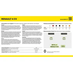 Maquette voiture : Kit : Renault 4 CV - Heller