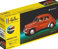 Maquette voiture : Kit : Renault 4 CV - Heller