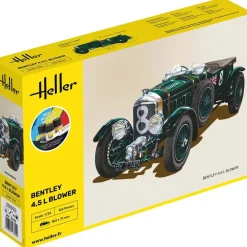 Maquette voiture : Kit complet : Bentley 4,5 L Blower - Heller