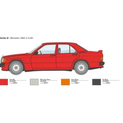 Maquette voiture : Mercedes-Benz 190E 2.3 16V - Italeri