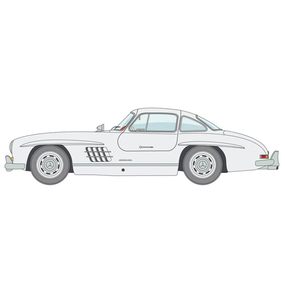 Maquette voiture : Mercedes Benz 300 SL Gull Wing - Italeri