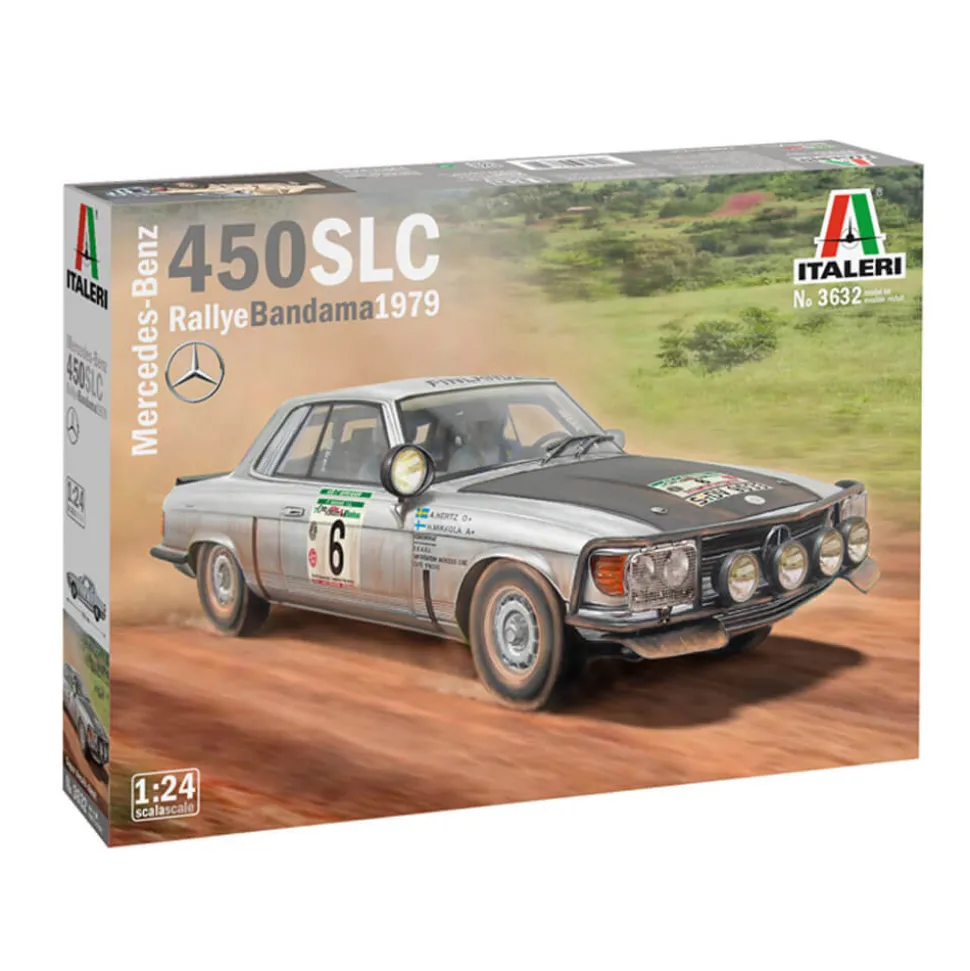 Maquette voiture : Mercedes 450 SLC Bandama Rally - Italeri