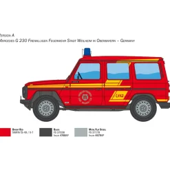 Maquette voiture : Mercedes G230 Pompiers - Italeri