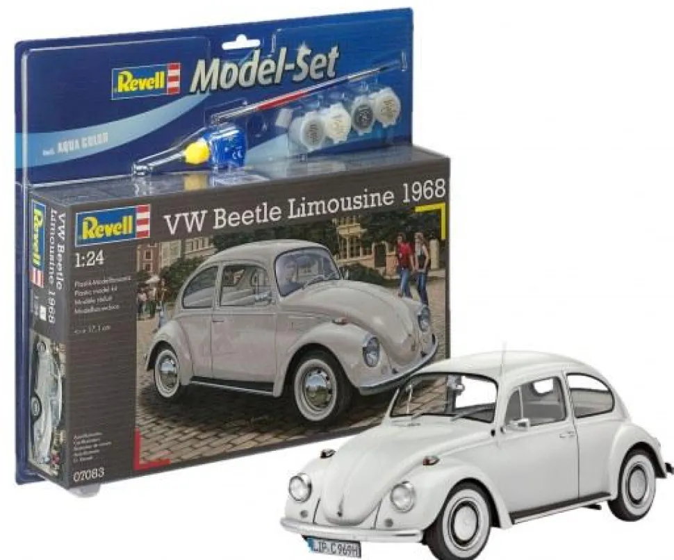 Maquette voiture : Model Set : Coccinelle VW 1968 (Limousine) - Revell