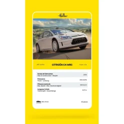 Maquette voiture 60 pièces : Citroën C4 WRC '10 - Heller