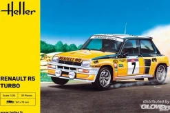 Maquette voiture : Renault 5 Turbo orange - Heller