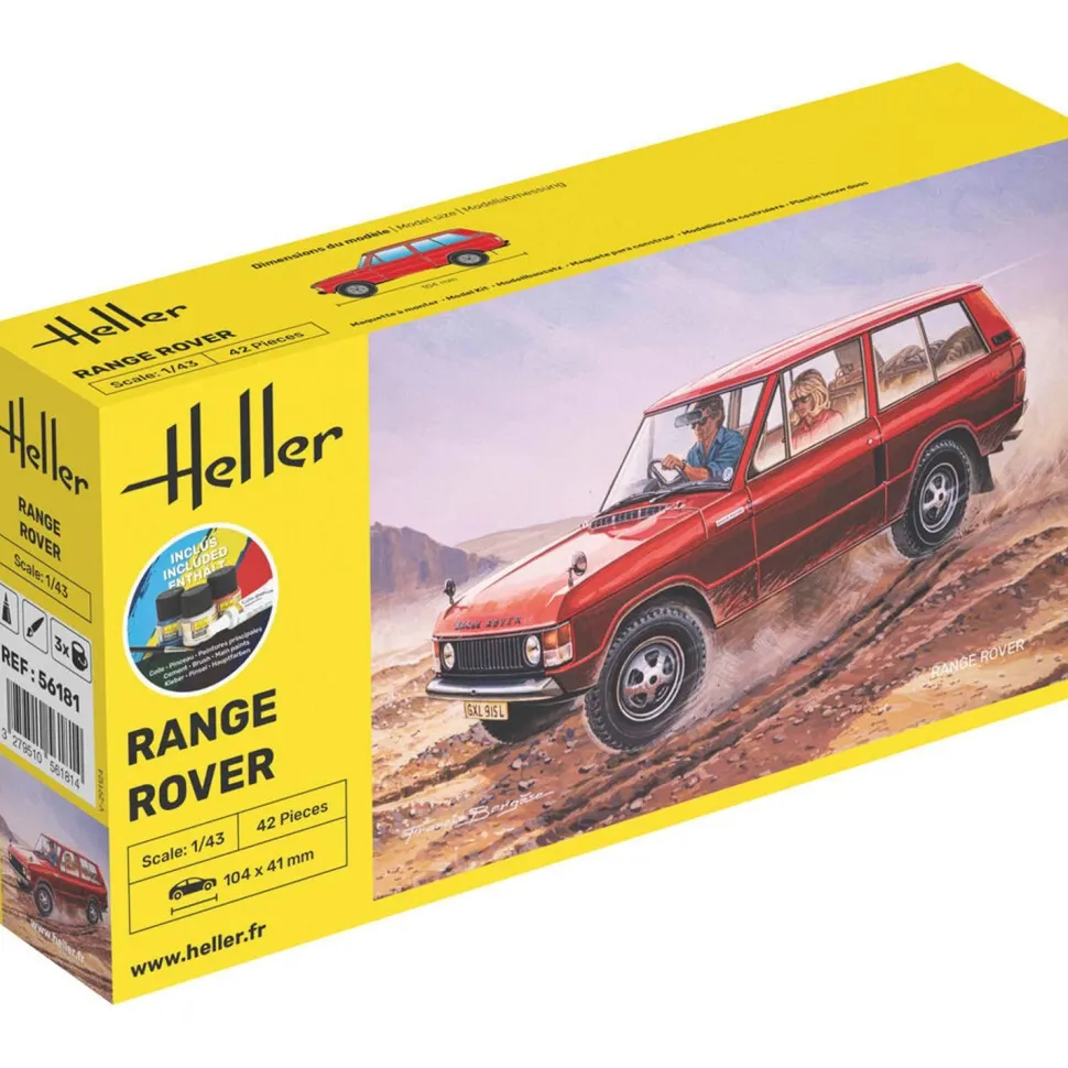 Maquette voiture : Starter kit : Range Rover - Heller
