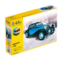 Maquette voiture : Starter kit : Bugatti T 50 - Heller