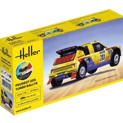 Maquette Voiture : STARTER KIT-Peugeot 205 Turbo - Heller