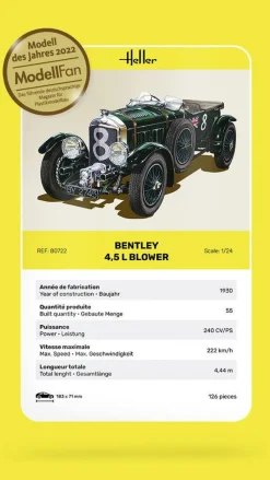 Maquette voiture : Bentley 4.5 L Blower - Heller