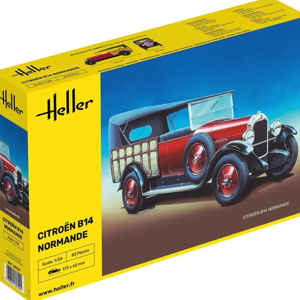 Maquette voiture : Citroën B14 Normandie - Heller