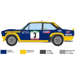 Maquette voiture :Fiat 131 Abarth Rally OlioFiat - Italeri
