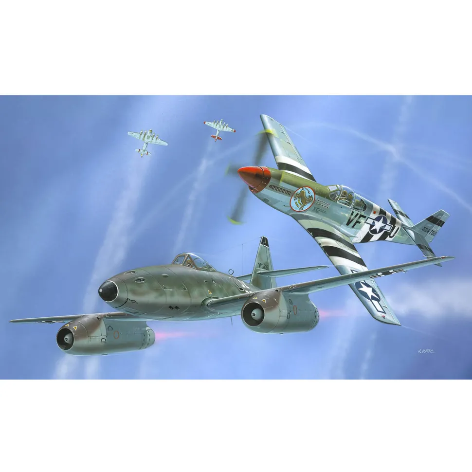 Maquettes avions : Messerschmitt Me262 & P-51B Mustang - Revell