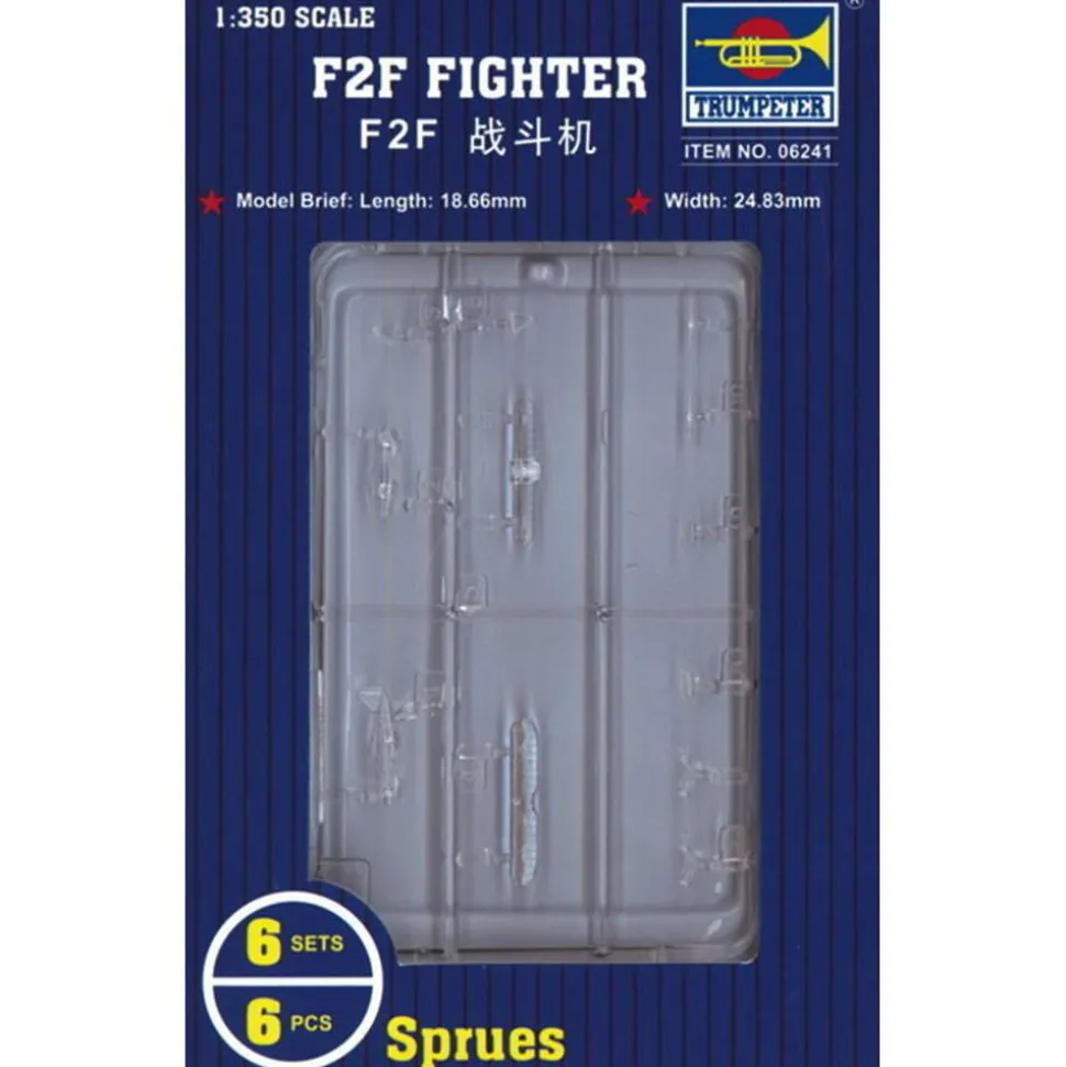 Maquettes avions : Set 6 mini avions F2F Fighter - Trumpeter