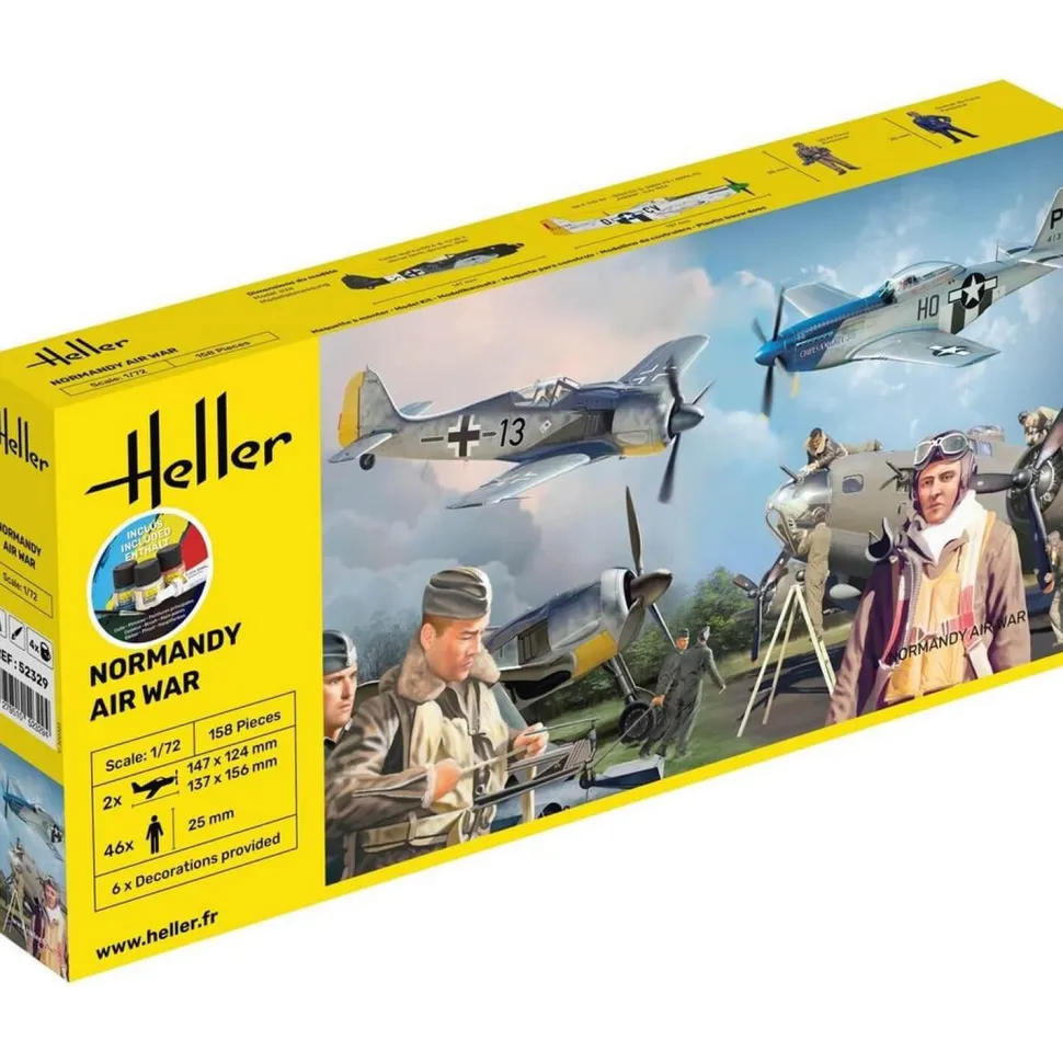 Maquettes Avions : Starter Kit : Normandy Air War - Heller