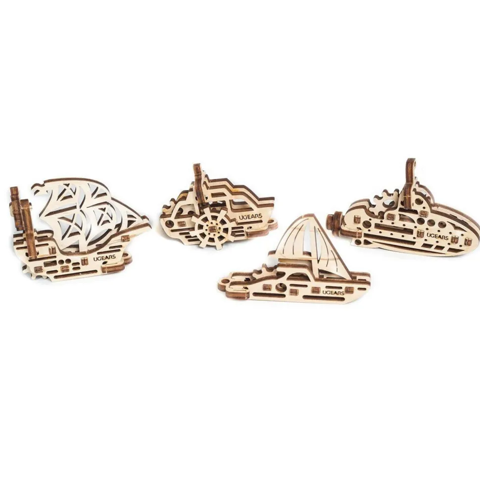 Maquettes en bois bateaux miniatures : Navire, voilier, bateau, sous-marin - Ugears