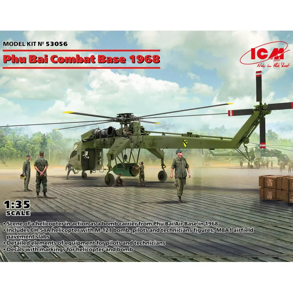 Maquettes et Figurines Militaires : Base de Combat - Phu Bai - ICM