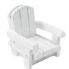 Marque-Place Chaise de plage en résine 4,5cm, Blanche - RueDeLaFete