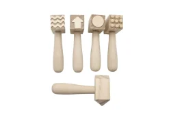 Marteaux Bois à motifs, set de 5 - Eduplay