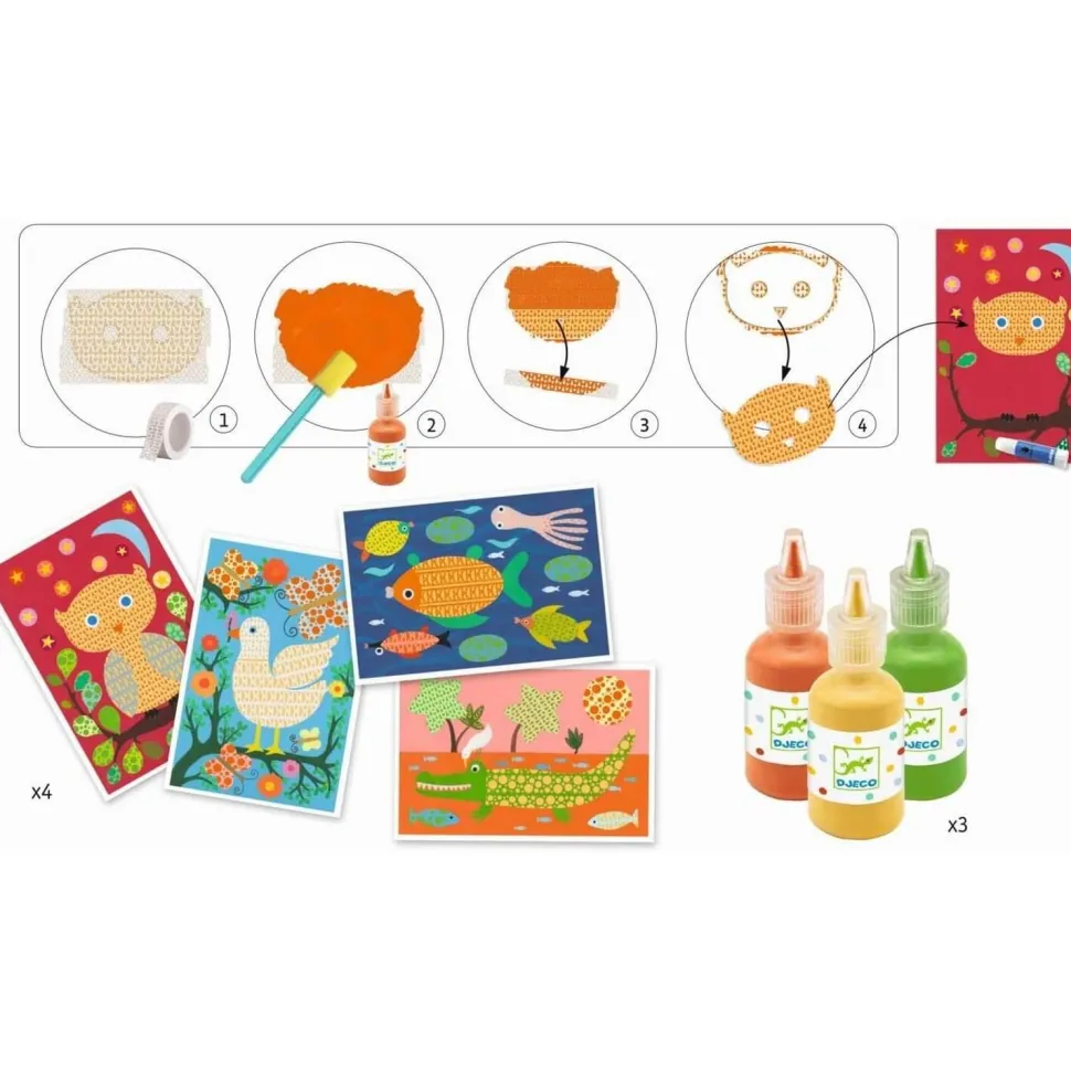 Masking Tape et Peintures : Oh, c'est magique ! - Djeco