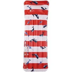 Matelas Aquatique - Baleine Rouge-Blanc - Swim Essentials