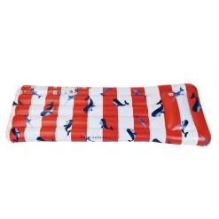 Matelas Aquatique - Baleine Rouge-Blanc - Swim Essentials