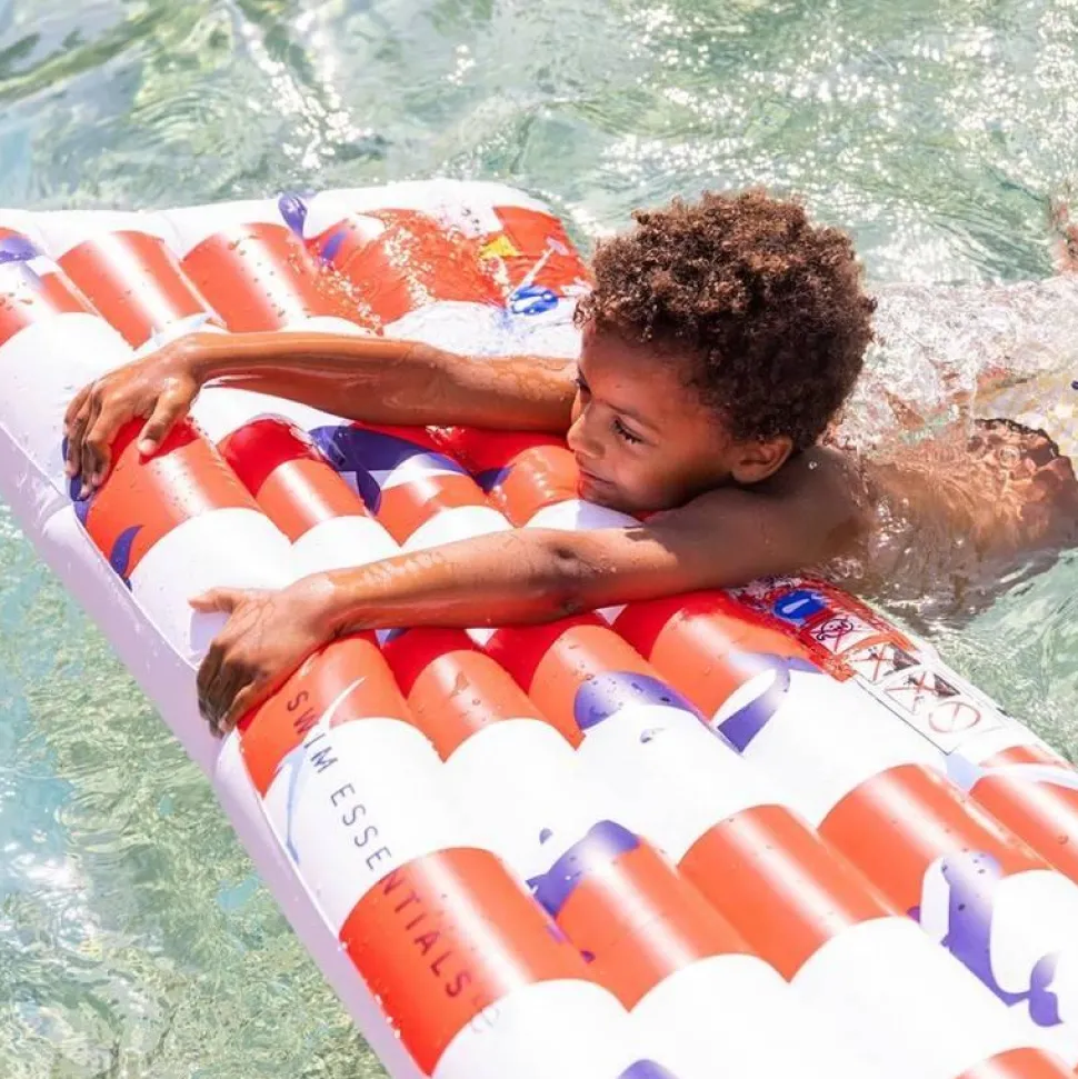 Matelas Aquatique - Baleine Rouge-Blanc - Swim Essentials