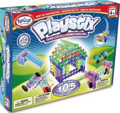 Matériel de construction Playstix transparent, set 105 pièces - Eduplay