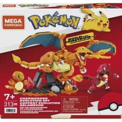 Mega Construx : Coffret Construction Pokémon Évolution Salamèche - MegaConstrux