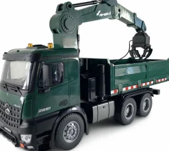 Mercedes-Benz Arocs Licence Camion grue avec benne RTR 1:14 vert - Amewi