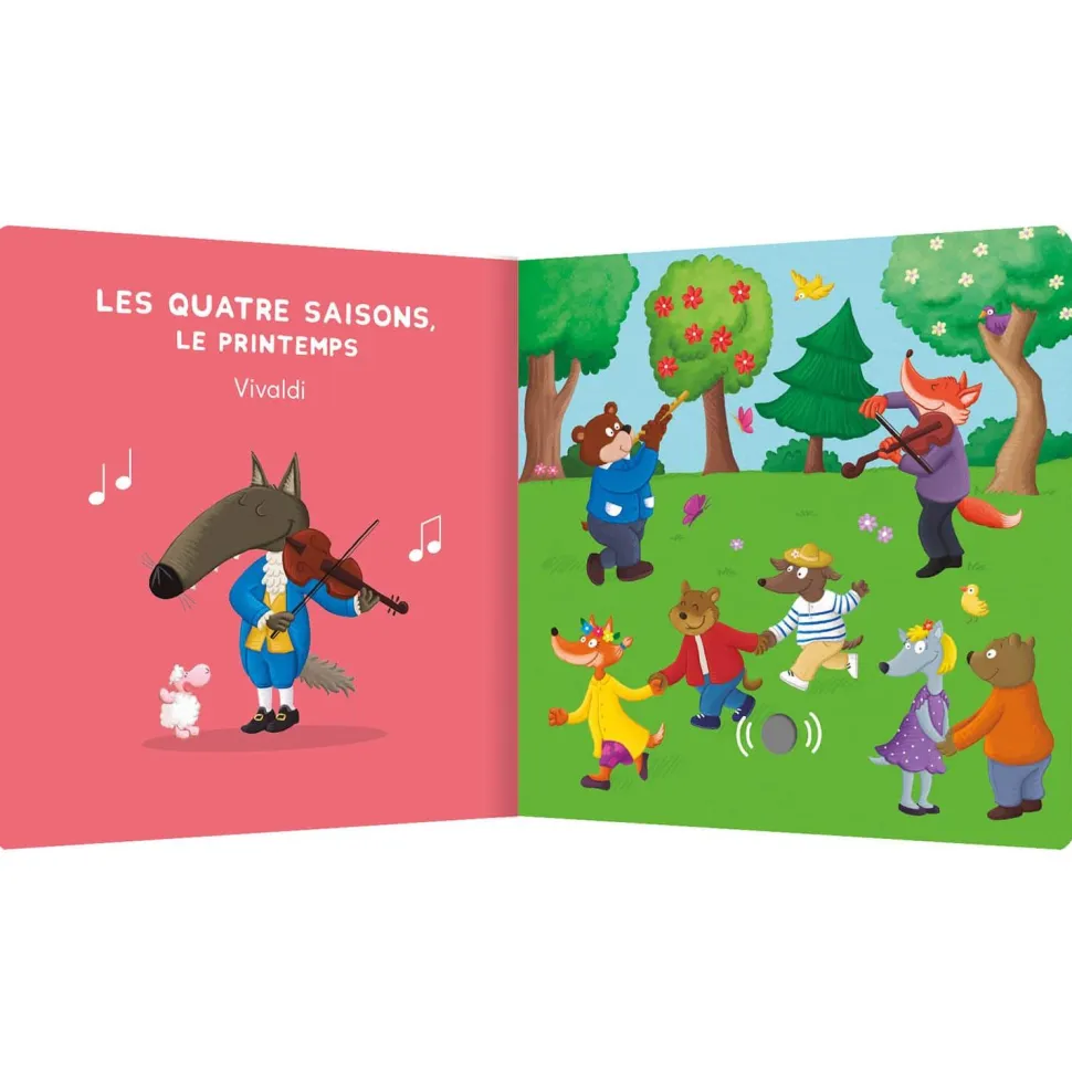 MES PREMIERS SONORES - LA MUSIQUE CLASSIQUE AVEC P'TIT LOUP - Editions Auzou