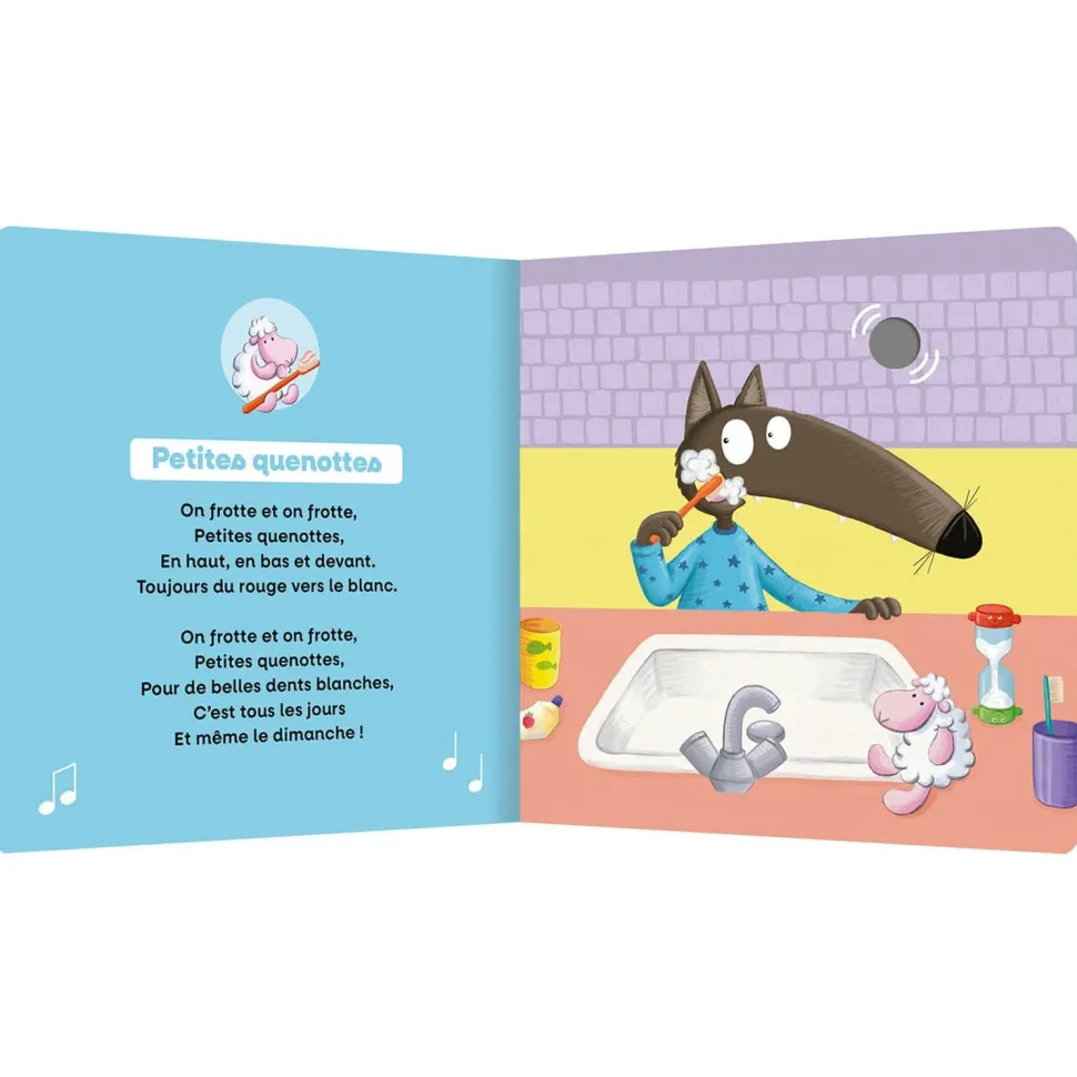 MES PREMIERS SONORES - P'TIT LOUP - MES COMPTINES POUR BIEN GRANDIR - Editions Auzou