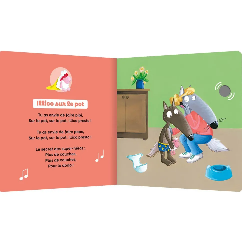 MES PREMIERS SONORES - P'TIT LOUP - MES COMPTINES POUR BIEN GRANDIR - Editions Auzou