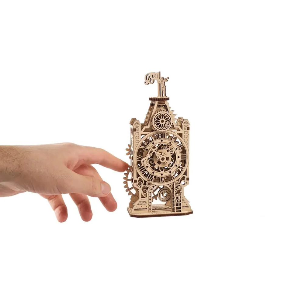 Mini Maquette en bois : Ancienne tour d'horloge - Ugears