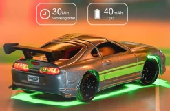 Mini Micro Rally 1/76 Gris/vert Turbo Racing - Turbo Racing