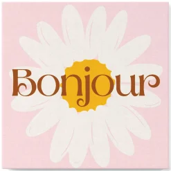 Mini peinture au numéro : Bonjour - toile tendue sur chassis - Figured'Art