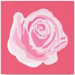 Mini peinture au numéro : Corolle de Rose 2 - toile tendue sur chassis - Figured'Art