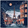 Mini peinture au numéro : Noël à Paris - toile tendue sur chassis - Figured'Art